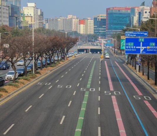초보 운전자도 안심, 대전시 색깔 유도선 재정비