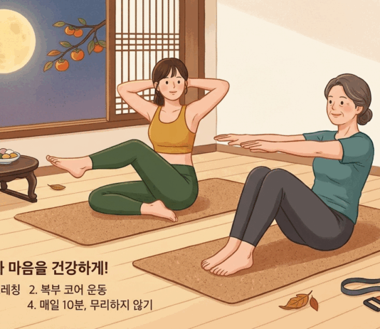 추석 연휴, 과식 부르는 명절 독소 싹 뺀다… 집에서 10분 ‘명절 스트레칭 필라테스’